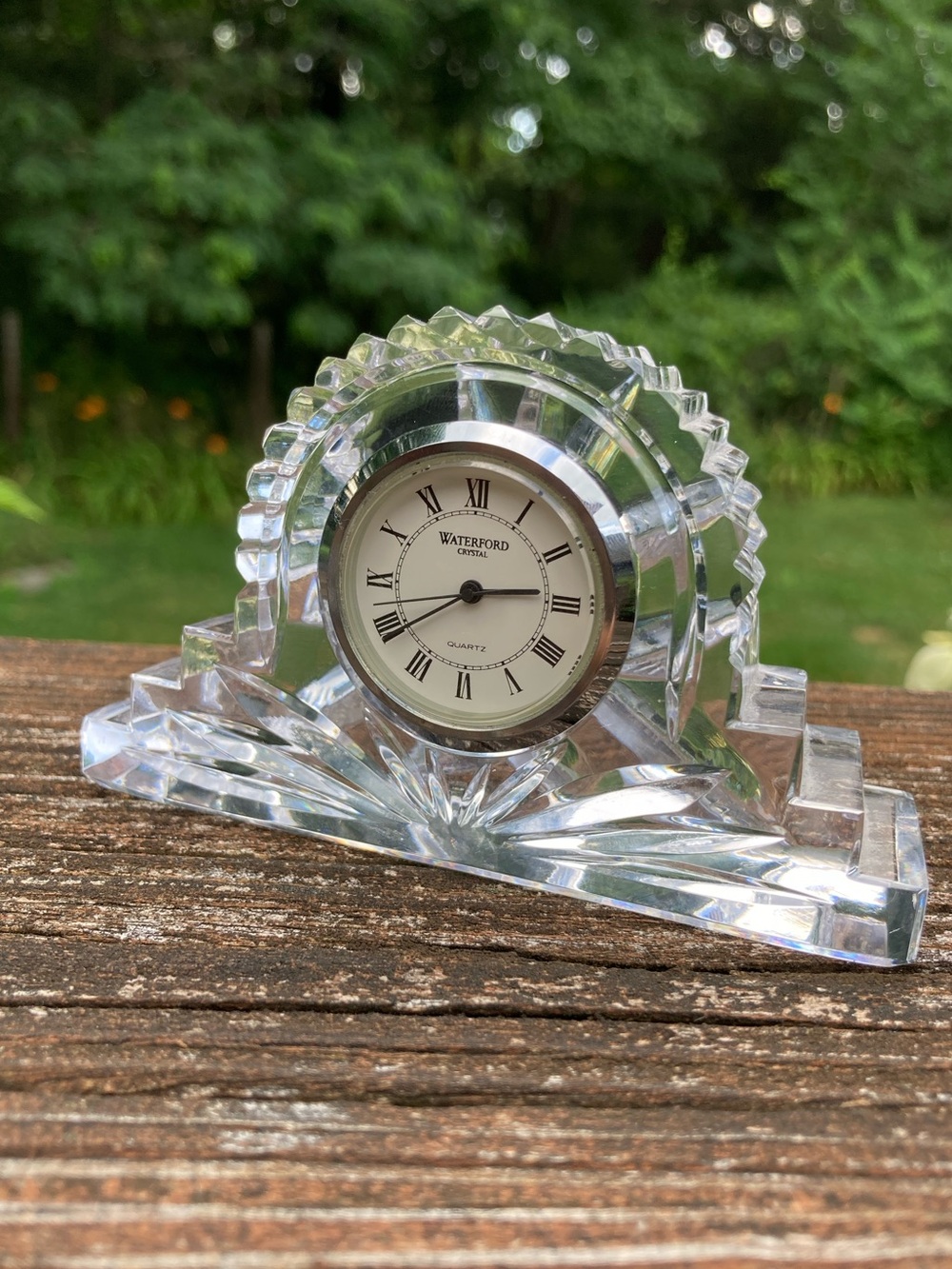 Vintage Waterford Crystal Wharton Mantle Desk Clock